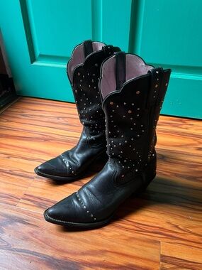 Ariat Black Studded Western Cowboy Boots - Women's